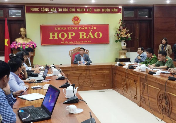 At the press brief (Photo: SGGP)