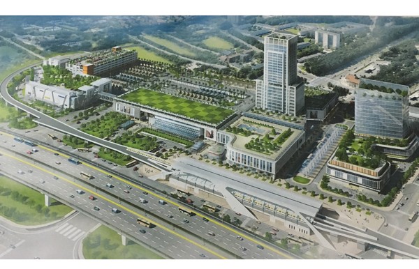 An artist’s impression of new Mien Dong Coach Station in District 9, HCMC