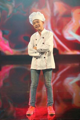 Dinh Thanh Hai, winner of the 2016 Junior MasterChef Vietnam (Photo: the organization board)
