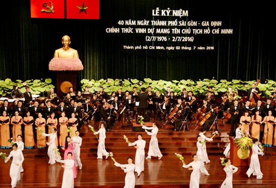 The 40th anniversary of the day of Ho Chi Minh City officially named Late President Ho Chi Minh
