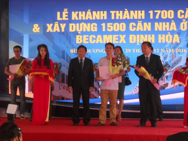 Becamex IDC inaugurated 1,700 social apartments yesterday