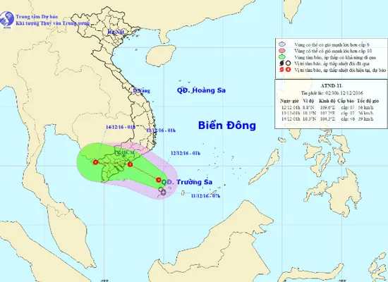 Áp thấp nhiệt đới ảnh hưởng thời tiết Nam bộ