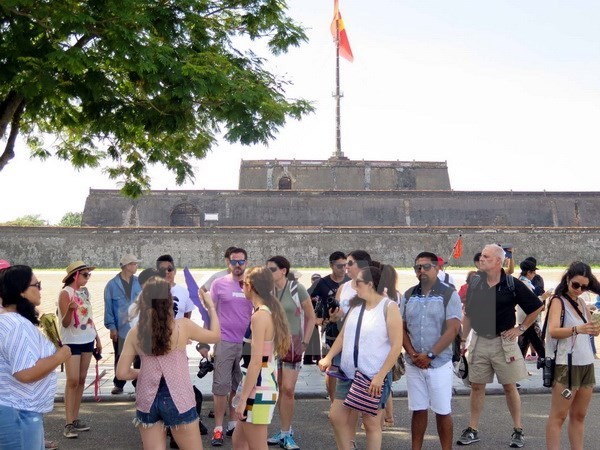Foreign tourists visit central Thua Thien - Hue province (Photo: VNA)