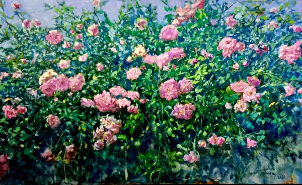 An oil painting of Ngo Quang Duong