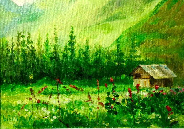 The work named Spring in the central highlands of Do Quoc Binh