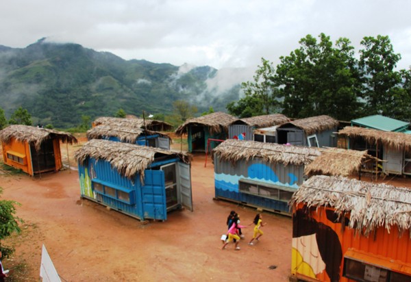 Container house for students in Tay Tra mountainous District (Photo: SGGP)