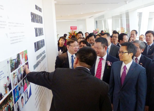 Vietnamese Deputy Prime Minister Vu Duc Dam attends in the opening ceremony of F- Ville 2