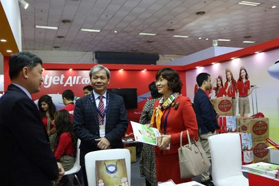 Vietnam's booth at the trade show. (Source: VNA)