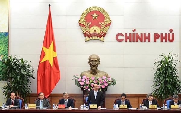 Prime Minister Nguyen Xuan Phuc speaks at a working session with the Central Council of the Vietnam Union of Science and Technology Associations (VUSTA) yesterday in Hanoi (Photo: vov.vn)