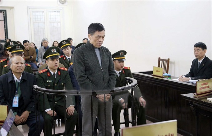 Former director general Tran Van Liem of Vinashinlines received a death sentence for embezzlement, announced Hanoi People’s Court. (Photo: VNA/VNS)