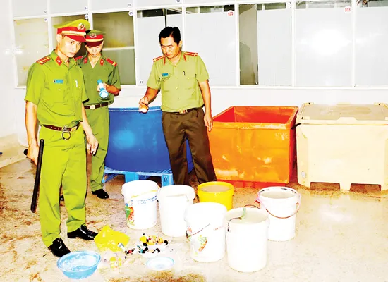 “Tuyên chiến” với tôm tạp chất