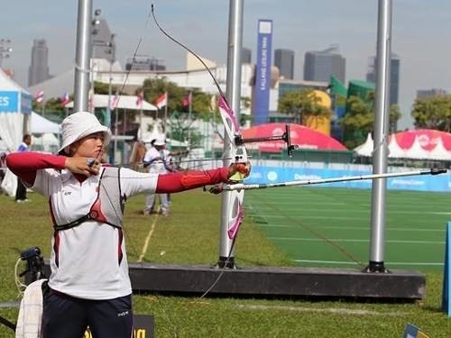 Vietnamese Loc Thi Dao triumphs in the Asian Archery Cup in Bangkok, Thailand, on March 24 (Source: VNA)