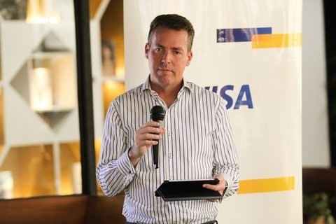 Sean Preston, Visa country manager for Vietnam, Cambodia and Laos talks about consumption in Vietnam (Photo: VNA)