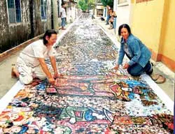 Bộ tranh khổng lồ “Đất Việt trường tồn”