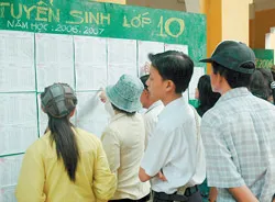 Thấy gì qua điểm thi vào lớp 10?