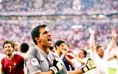 Niềm vui chiến thắng của các tuyển thủ Bồ Đào Nha