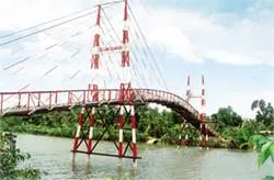 Đưa vào sử dụng cầu treo dây văng Láng Le-Bàu Cò