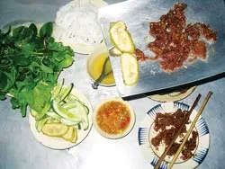 Bò nướng ngói Sóc Trăng