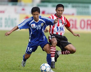 Dong Tam Long An Stun Ha Noi ACB ảnh 1