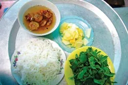 Bún chả giấm Hà Giang