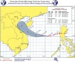 Bão số 8 chuyển hướng Tây Tây Bắc