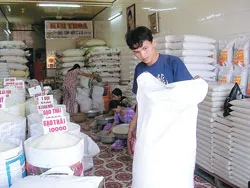 Giá lúa, gạo giảm nhẹ