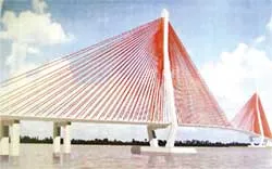 Dây văng cầu Cần Thơ sẽ có màu đỏ son