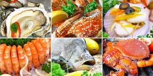 Seafood dishes at Legend Hotel Saigon