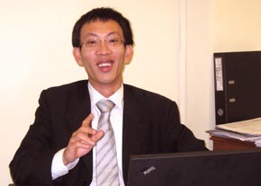 James Ngo in his office at Ramana Hotel Saigon (Photo: Tuyet Anh)