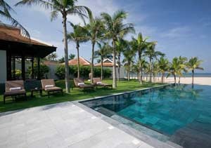 A view of the Nam Hai resort