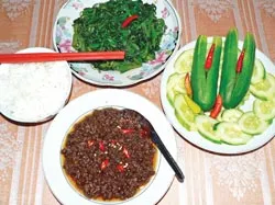 Ba rọi xào mắm tôm