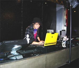 DJ Inquisitive, with his Lamborghini, performs at the Bounce bar in HCM City (Photo: Truong Son)