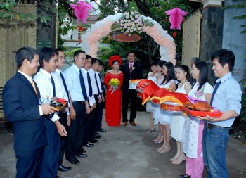 A Vietnamese traditional wedding. (Photo: Vu Khanh)