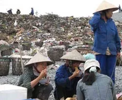 Nuôi chữ cho con trên...  rác