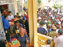 Xuân sớm ở huyện biên   giới