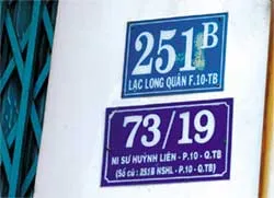 Số nhà, tên đường ở một số quận : Chuyện còn rối bù