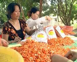 Tôm khô “xuất ngoại”