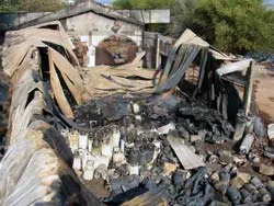 Cháy một kho gas lậu ở quận Gò Vấp