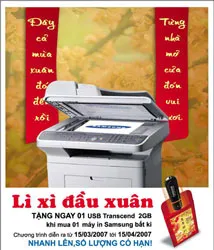 Chương trình khuyến mãi “Lì xì đầu xuân” với máy in Samsung