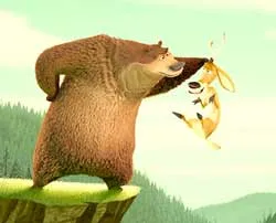 Phim hoạt hình “Gấu bự và hươu còi” được lồng tiếng Việt