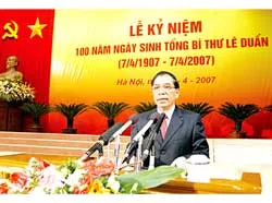 Đồng chí Lê Duẩn –  người học trò lỗi lạc của Chủ tịch Hồ Chí Minh, một tư duy sáng tạo lớn của cách mạng Việt Nam