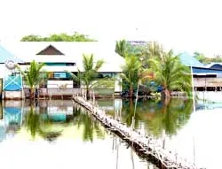 Thi nhau xuống rạch xây nhà