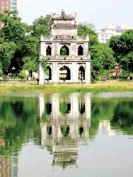 Tháp Rùa trong tranh