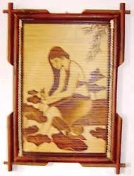 Độc đáo tranh tre