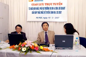 Nội dung cuộc giao lưu trực tuyến : Tuyển sinh Đại học - Cao đẳng 2007