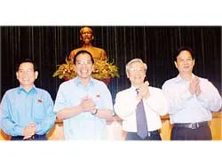 Ông Nguyễn Phú Trọng tái đắc cử Chủ tịch Quốc hội khóa XII