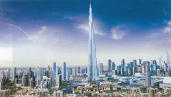 Nhà chọc trời BURJ DUBA nắn bông hoa bằng thép