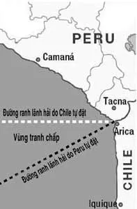 Chile-Peru: Tranh chấp vùng biển