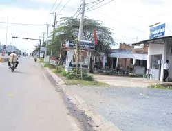 Trụ bảng quảng cáo đã được tháo bỏ