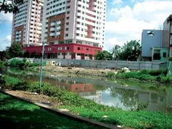 Hiện trạng một phần gói thầu số 7 thuộc Dự án Vệ sinh môi trường TPHCM. Ảnh: Đình Sơn